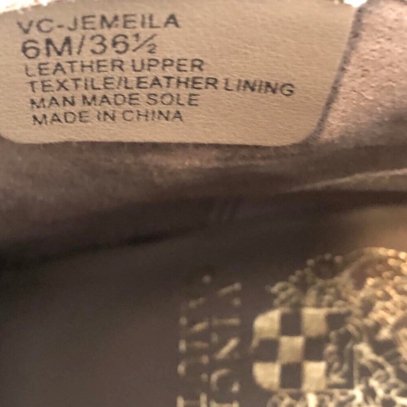 NWT VINCE CAMUTO Jemeila Western Booties Gold Snake Embossed Leather 6 MSRP $160 - Picture 9 of 10